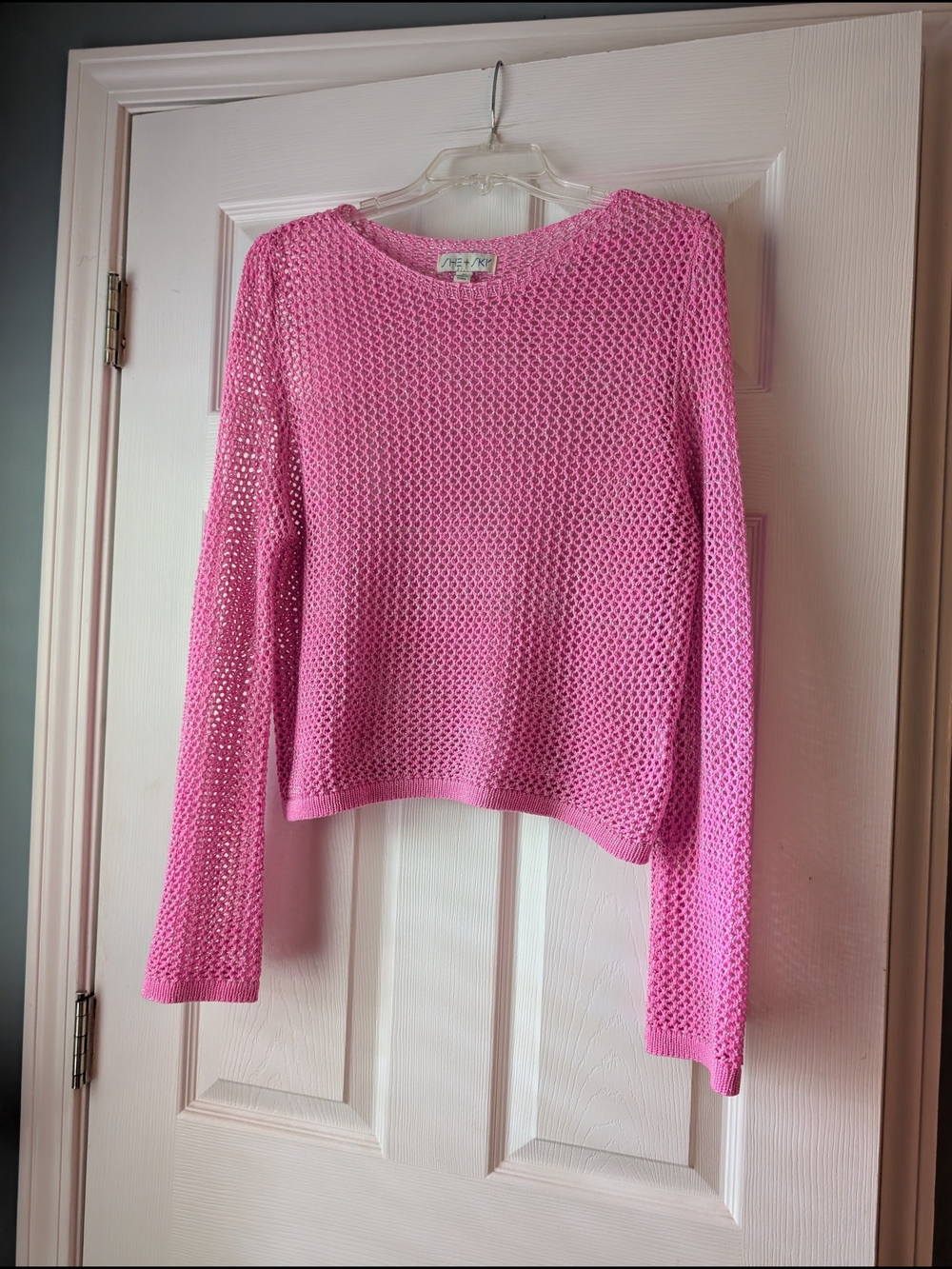She + Sky Open-Knit Sweater